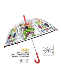 Umbrella The Avengers Perletti Transparent Fibreglass 74 cm Children's 2