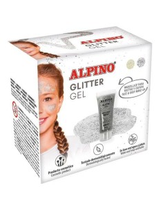 Children's Makeup Alpino Gel Glitter Silver