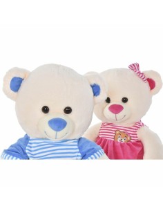 Teddy Bear DKD Home Decor Beige Blue Pink Children's Bear 25 x 25 x 50 cm (2 Units) 2