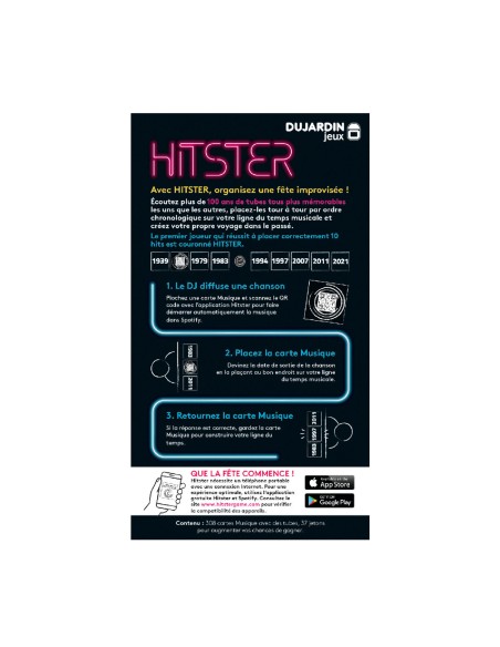 Board game Dujardin Hitster French (FR)