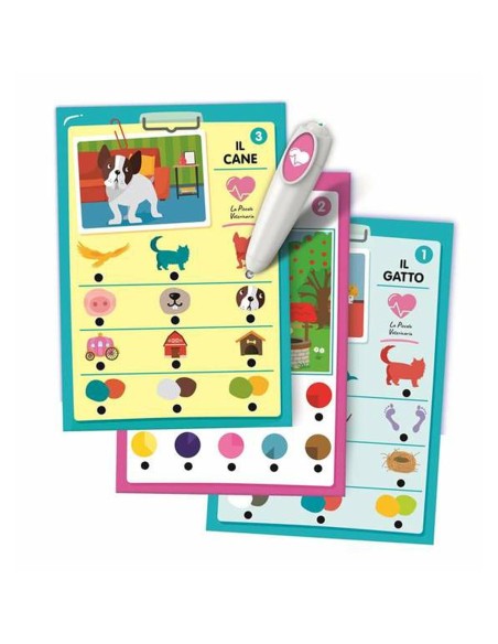 Educational Game Clementoni 34,4 x 25,4 x 4,6 cm Vet animals