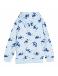 Hooded Sweatshirt for Girls Stitch Light Blue 2
