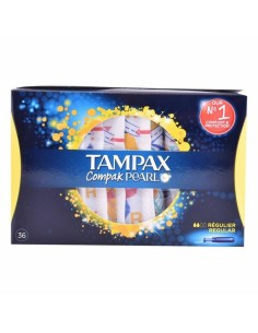 Pack of Tampons Pearl Regular Tampax Tampax Pearl Compak (36 uds) 36 Units