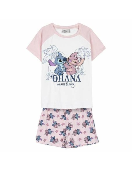 Children's Pyjama Stitch Pink