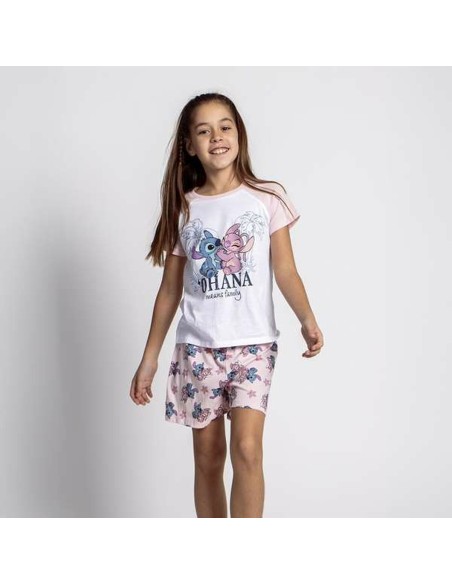 Children's Pyjama Stitch Pink