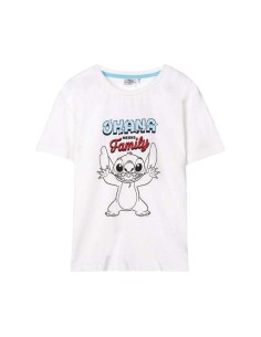 Child's Short Sleeve T-Shirt Stitch White