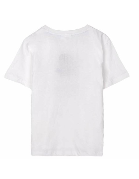 Child's Short Sleeve T-Shirt Stitch White