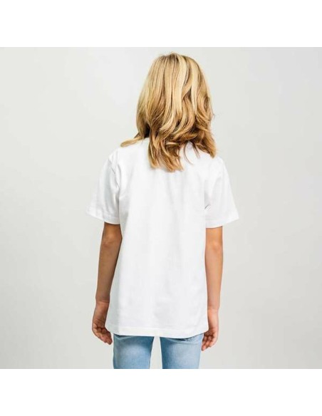Child's Short Sleeve T-Shirt Stitch White