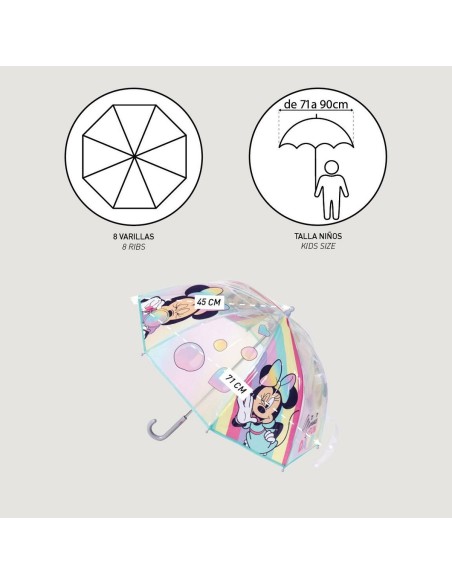 Umbrella Minnie Mouse Ø 71 cm 45 cm