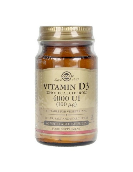 Vitamin D3 Solgar E52907 Vegetable capsules (60 uds)