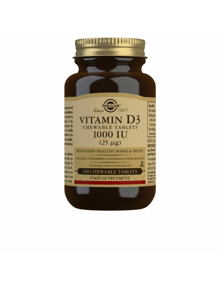 Vitamin D3 (Cholecalciferol) Solgar 1000 iu (100 tablets)