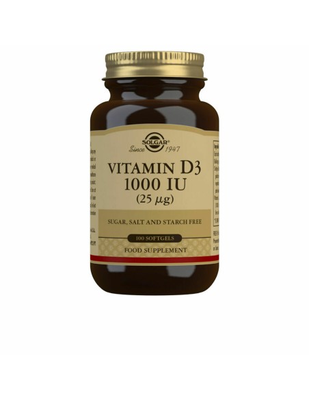 Vitamin D3 (fish liver oil and Cholecalciferol Solgar 1000 iu (100 Capsules)