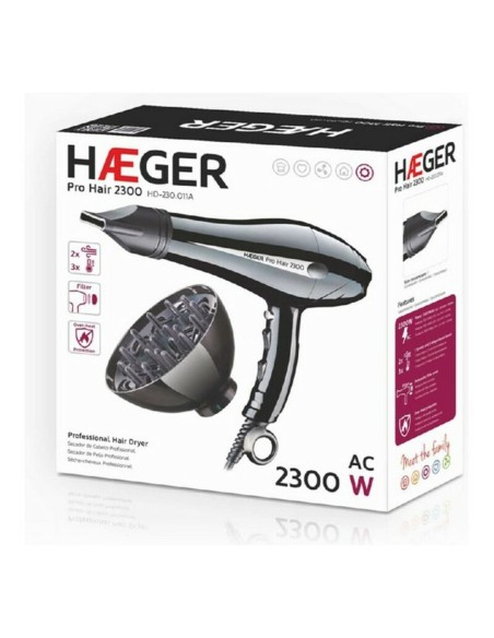 Hairdryer Haeger HD-230.011B 2300 W Black 2300 W