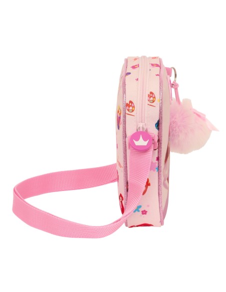 Shoulder Bag Disney Princess Summer adventures Pink 16 x 18 x 4 cm