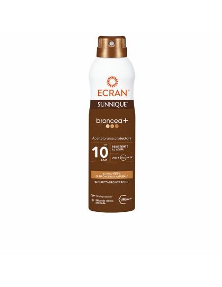 Tanning Oil Ecran Sunnique Broncea+ Spray 250 ml Spf 10