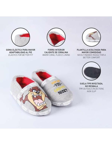House Slippers Looney Tunes Light grey 28-29