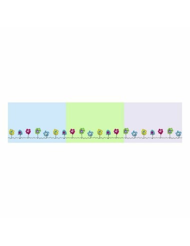 Cot protector Cool Kids Patch Garden (60 x 60 x 60 + 40 cm)