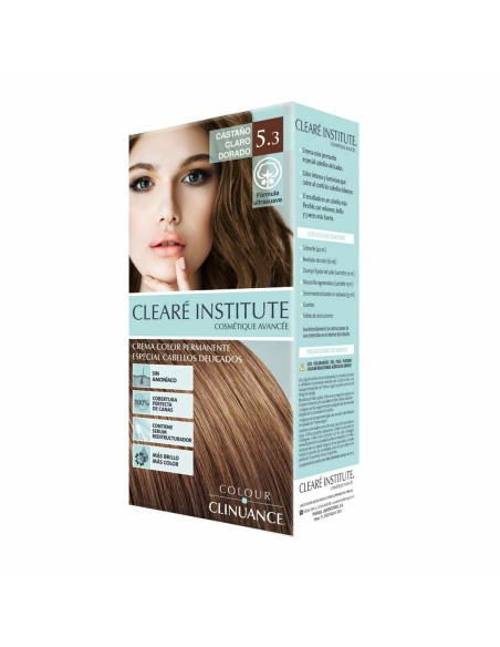 Permanent Colour Creme Clearé Institute Colour Clinuance Nº 5.3-castaño claro dorado