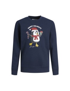 Children’s Sweatshirt without Hood JORTOON  Jack & Jones 12222091 Navy Blue