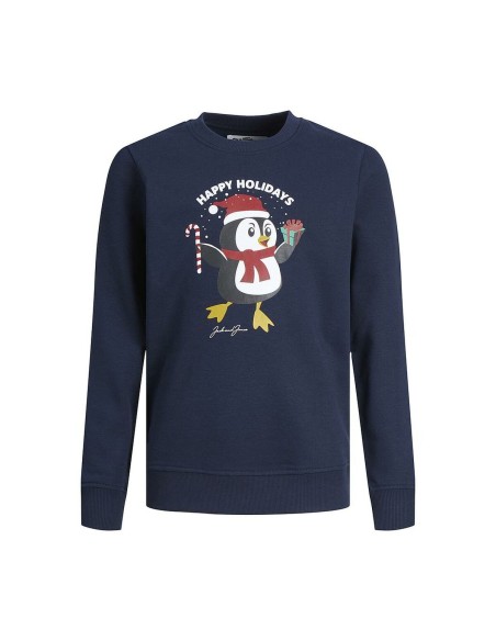 Children’s Sweatshirt without Hood JORTOON  Jack & Jones 12222091 Navy Blue