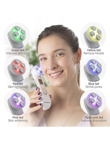 Facial Massager with Radiofrequency, Phototherapy and Electrostimulation Wace InnovaGoods