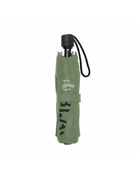 Foldable Umbrella BlackFit8 Gradient Black Military green (Ø 98 cm)