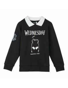 Hoodless Sweatshirt for Girls Wednesday Dark grey