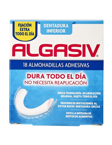 Adhesive Denture Pads INFERIOR Algasiv ALGASIV INFERIOR (18 uds)