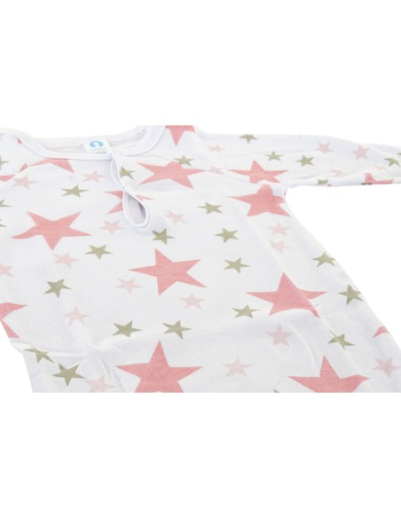 Set of clothes DKD Home Decor Blue Pink 0-6 Months Stars (7 Pieces) (2 Units)