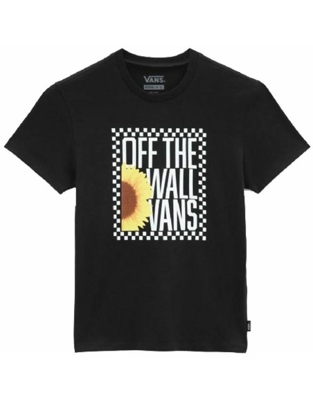 Child's Short Sleeve T-Shirt Vans Sunlit Crew Black