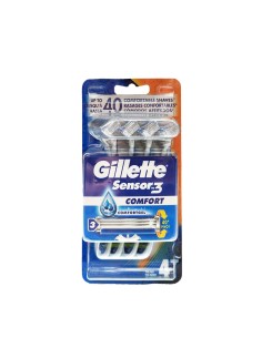 Manual shaving razor Gillette Sensor 3 Confort (4 Units)