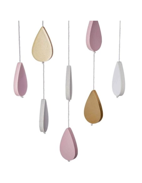 Cot Mobile Atmosphera Clouds Pink MDF Wood