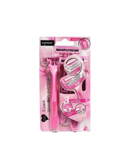 Disposable Razor Sence Pink (3 Units)