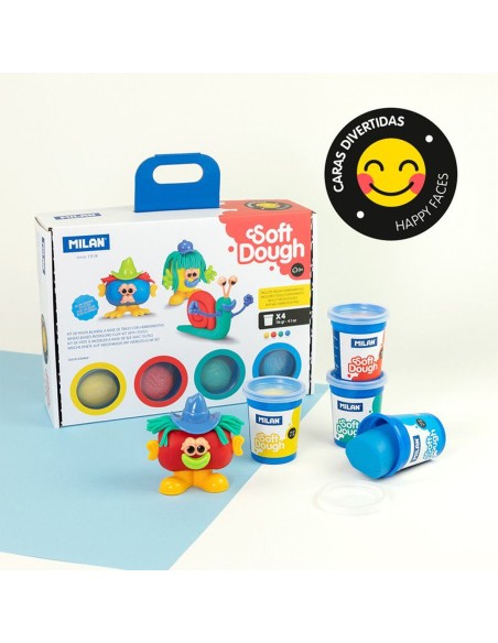 Creative Modelling Clay Game Milan Funny Faces (33 Pieces)