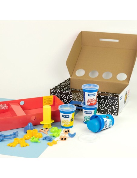 Creative Modelling Clay Game Milan Funny Faces (33 Pieces)