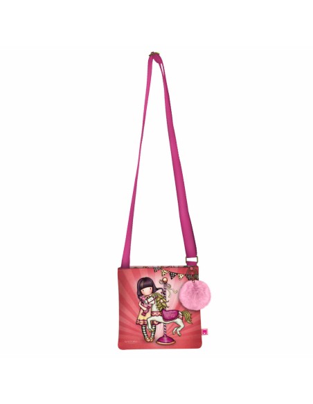 Shoulder Bag Gorjuss Carousel Salmon (21 x 20 x 1.5 cm)