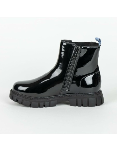 Kids Casual Boots Stitch Black