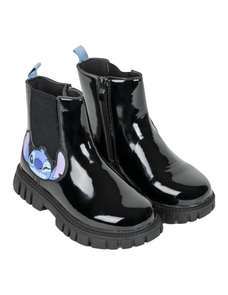 Kids Casual Boots Stitch Black