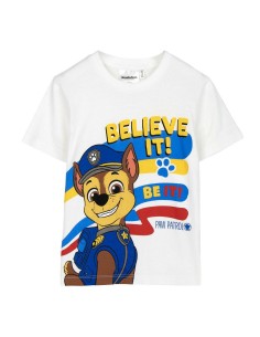 Child's Short Sleeve T-Shirt The Paw Patrol White