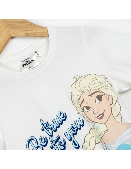 Child's Short Sleeve T-Shirt Frozen White