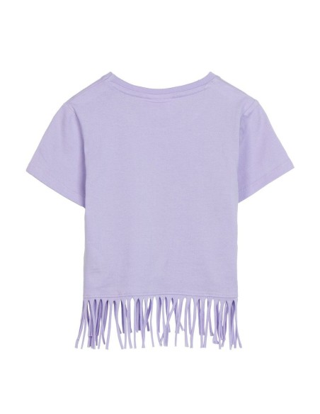 Child's Short Sleeve T-Shirt Minnie Mouse Purple