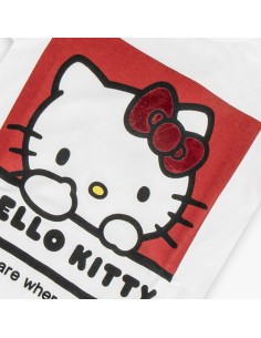Child's Short Sleeve T-Shirt Hello Kitty White 2