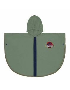 Waterproof Poncho with Hood Jurassic Park Green
