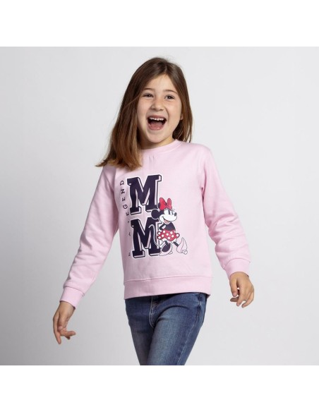 Children’s Sweatshirt without Hood Minnie Mouse Pink