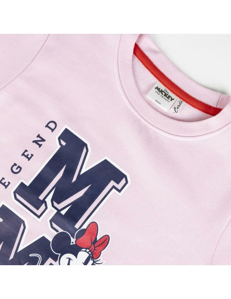 Children’s Sweatshirt without Hood Minnie Mouse Pink