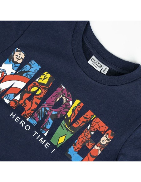 Children’s Sweatshirt without Hood Marvel Dark blue