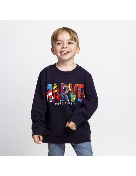 Children’s Sweatshirt without Hood Marvel Dark blue
