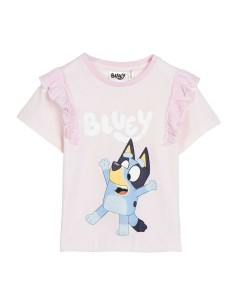 Child's Short Sleeve T-Shirt Bluey Light Pink