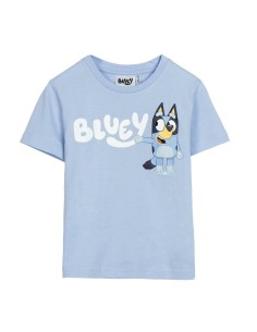 Child's Short Sleeve T-Shirt Bluey Light Blue