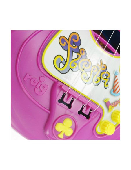 Baby Guitar Reig Party 4 Cords Electric Blue Purple